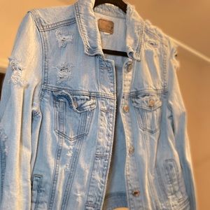 American Eagle Distressed Jean Jacket